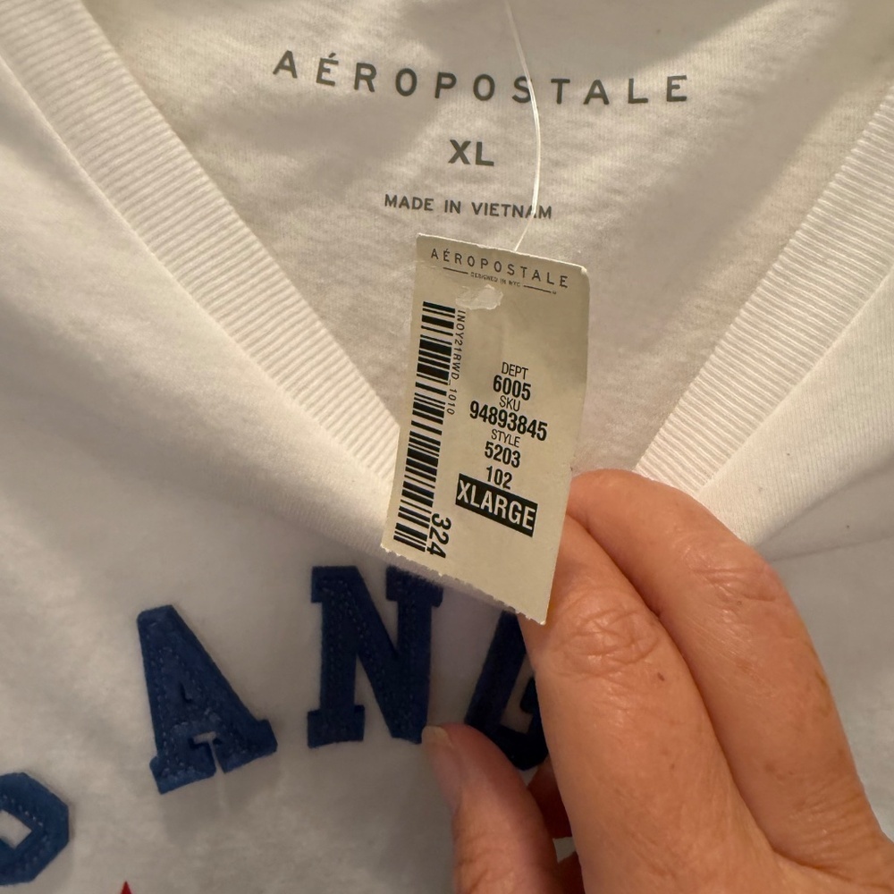 Aeropostale Los Angeles California Bear Appliqué Graphic Tee Size XL - Picture 8 of 8